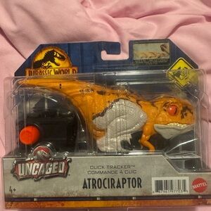 Mattel Jurassic World Orange and White Atrociraptor